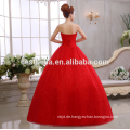 Aschenputtel Kleid Organza Ballkleid Brautkleider 2017 Ärmelloses geschwollenes Kleid Robe de mariage rote Brautkleider